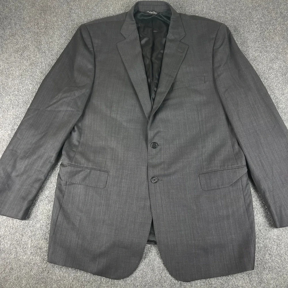 Ermenegildo Zegna Blazer Size 44 Gray Saks Fifth Avenue Wool Blazer Italy Men's